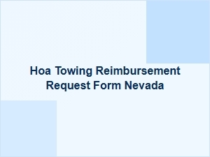 How to Request Hoa Towing Reimbursement in Nevada
