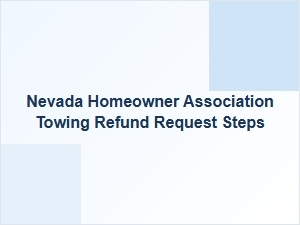 How to Request a Towing Refund From Your Nevada Hoa